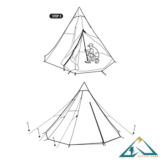 چادر سرخپوستی نیچرهایک مدل NH20ZP002